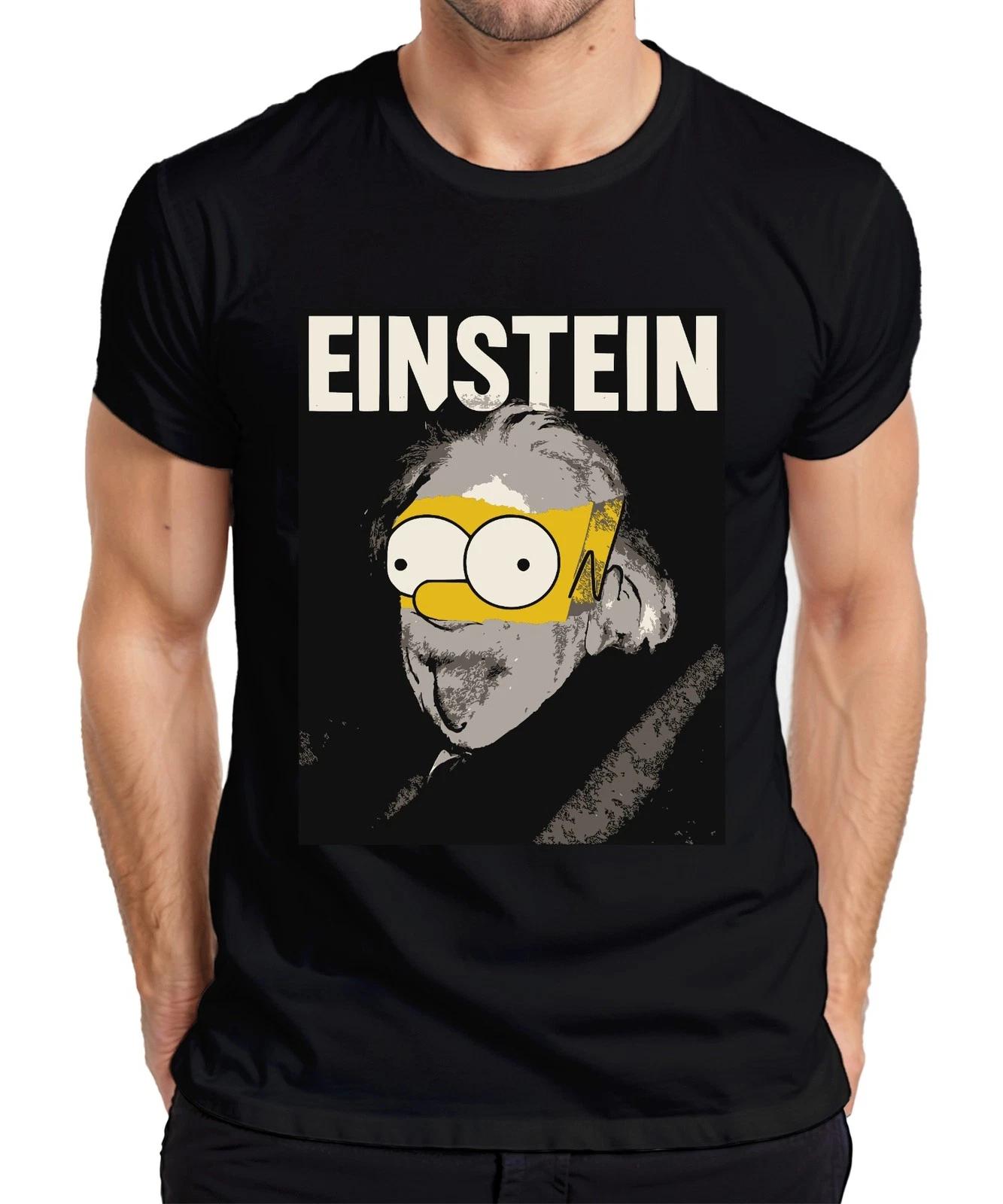 Einstein Parodie Simpsons Mashup Nerd Physik Wissenschaft Retro Herren T-Shirt XXXXL