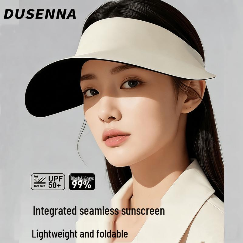 DUSENNA Unisex Anti-UV Empty Top Sun Visor Hat
