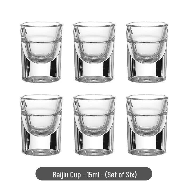 Qiwei Thickened Crystal Glass Alcohol Decanter & Dispenser Set
