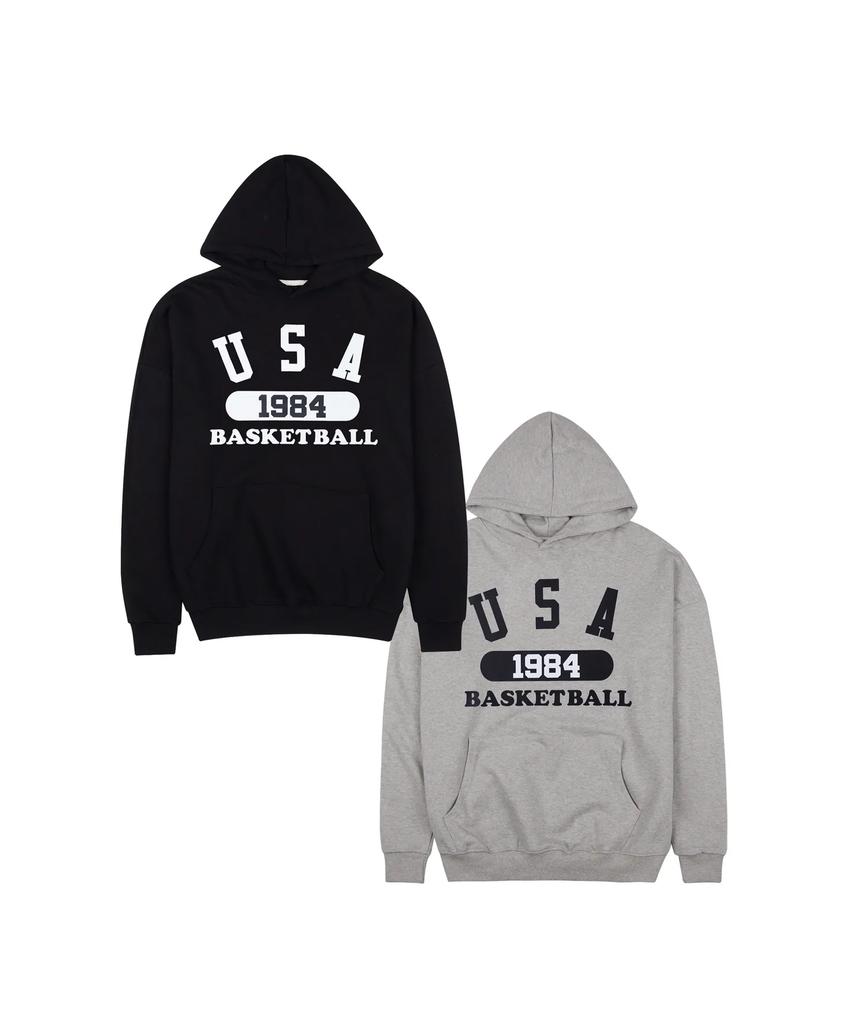 Usa Basketball Hoodie Set Black Gray