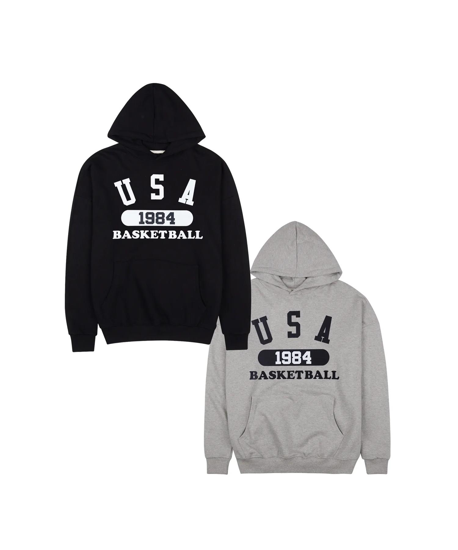 Cream Soda Lab Usa Basketball Hoodie Set Black Gray Gray L
