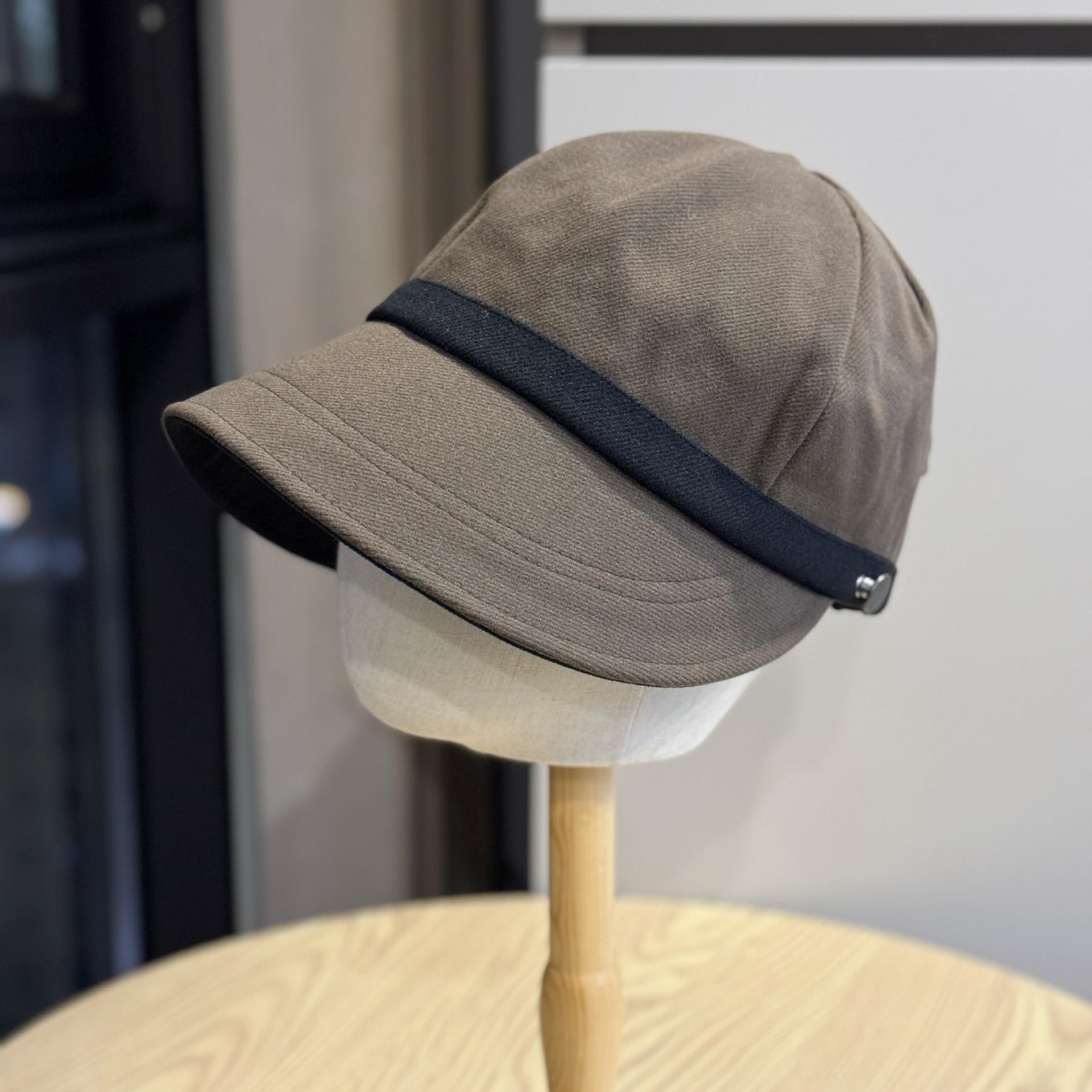 

Zhao Lusi s same style baseball cap for women, new autumn and winter versatile wide-brimmed cap that covers the face and makes the face look smaller Adult54-60Adjustable коричневий