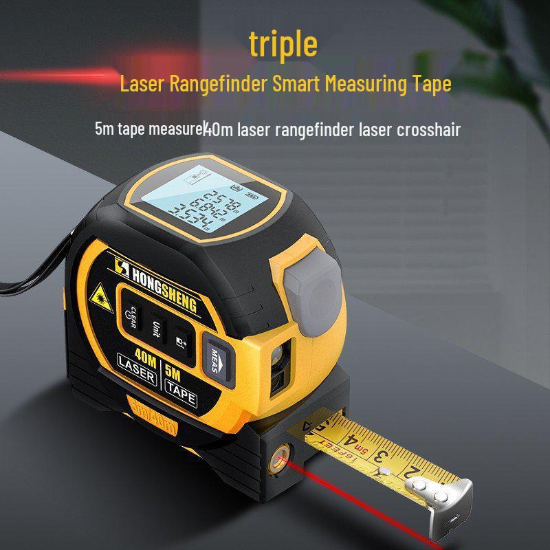 Three-in-One Smart Laser Rangefinder: Digital Tape Measure & Electronic Ruler