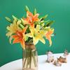 Artificial Flower Lily Peony Rose, Home Christmas Decoration, Photography Props