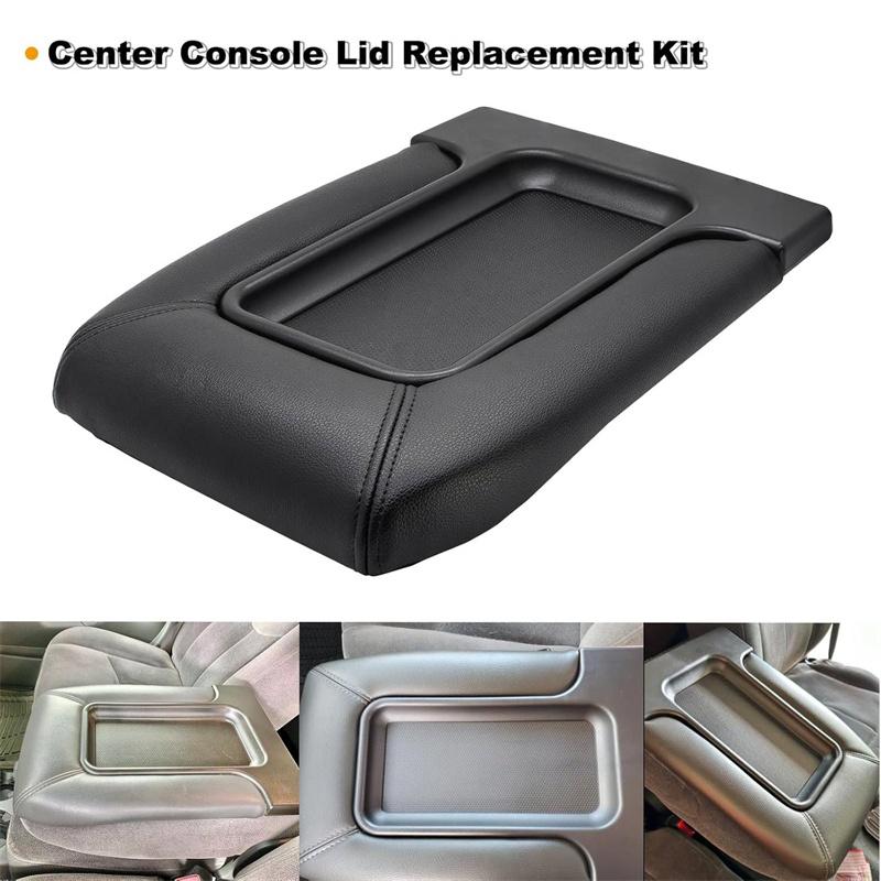 Car Armrest Box Center Console Lid Leather Armrest Cover For Cadillac GMC Vehicles 19127364 Interior Accessories