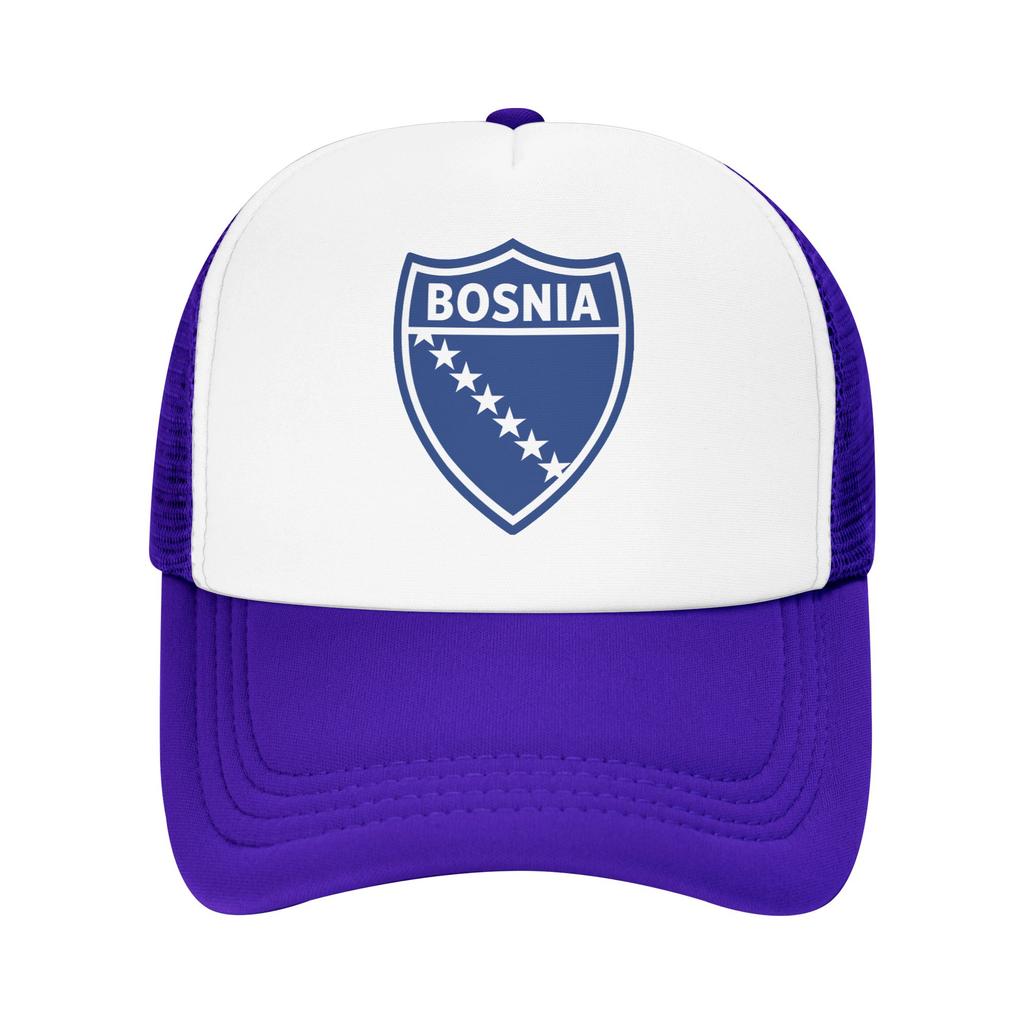 Summer Sun Hats Bosnia Flag Symbol Baseball Cap Sun Wholesale Print Hip Hop Hats UnisexTeens Yk Funny Outdoor Sports Caps