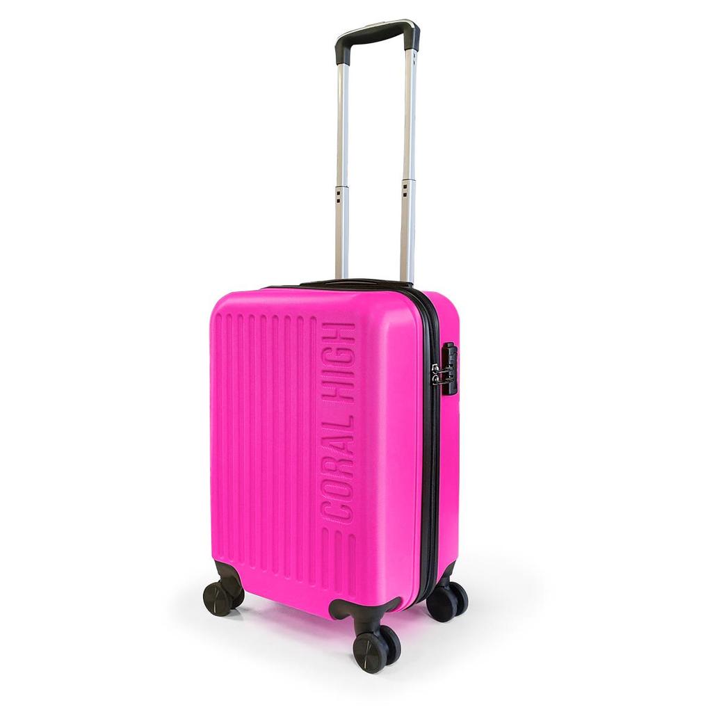 coral high Maleta pequeña ABS rosa 16416