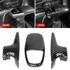 For Dodge Charger/Challenger 2015+Durango 2018+ Car Gear Shift Knob Decoration Cover Gear Shift Handle Sticker Carbon Fiber