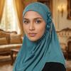 Classic Floral Women's Hijabs Full Cover Modest Wear Islamic Headscarf Tassel Prayer Hijab Instant Turban Spring Autumn Season
