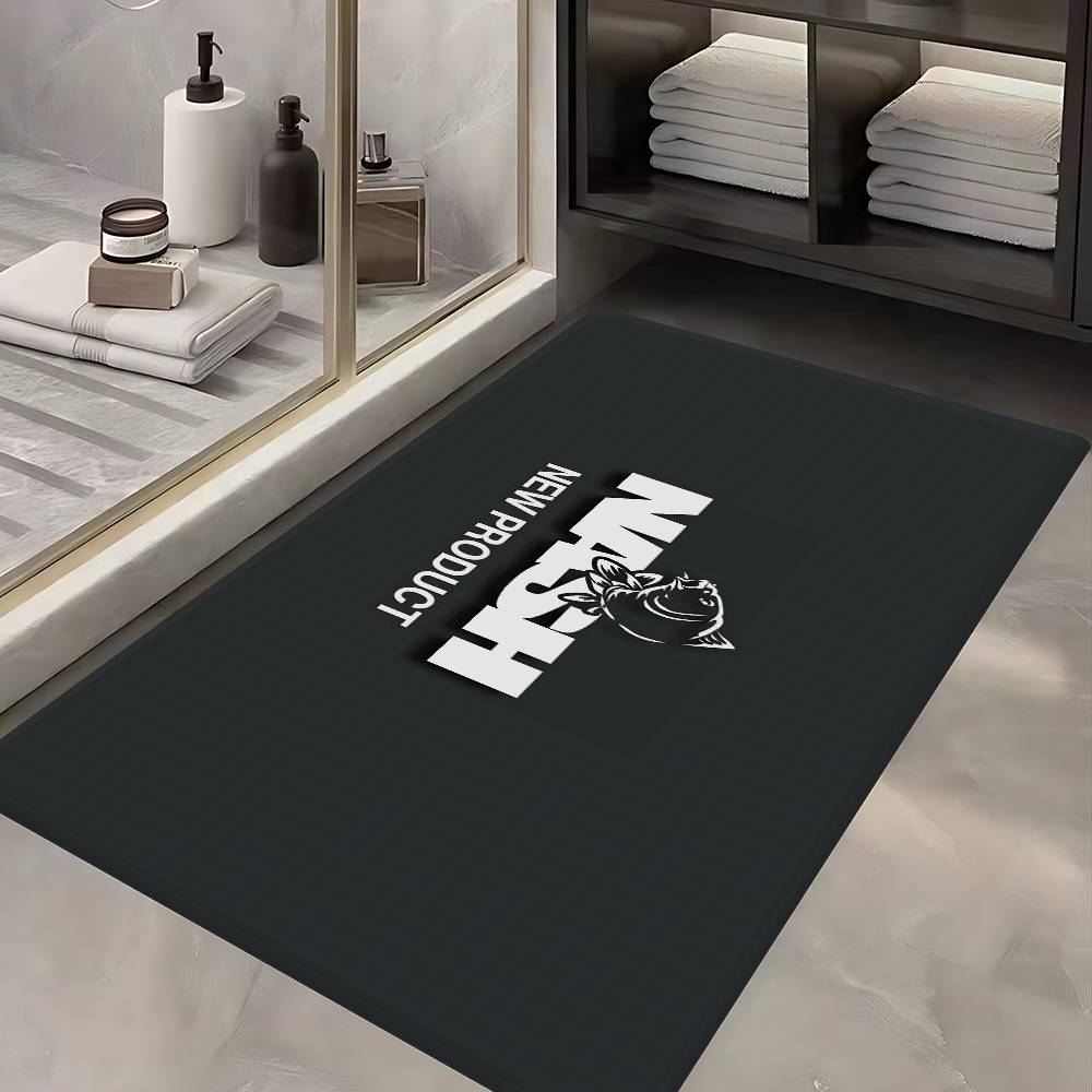 Nash Fishing Logo Hallway Carpet Washable Non-Slip Living Room Sofa Chairs Area Mat Kitchen Doormat Area Rug