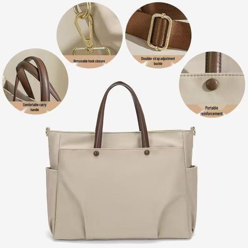 16-Inch Women's Commuting Laptop Tote - Large Capacity, Single Shoulder, Crossbody, Handheld Bag