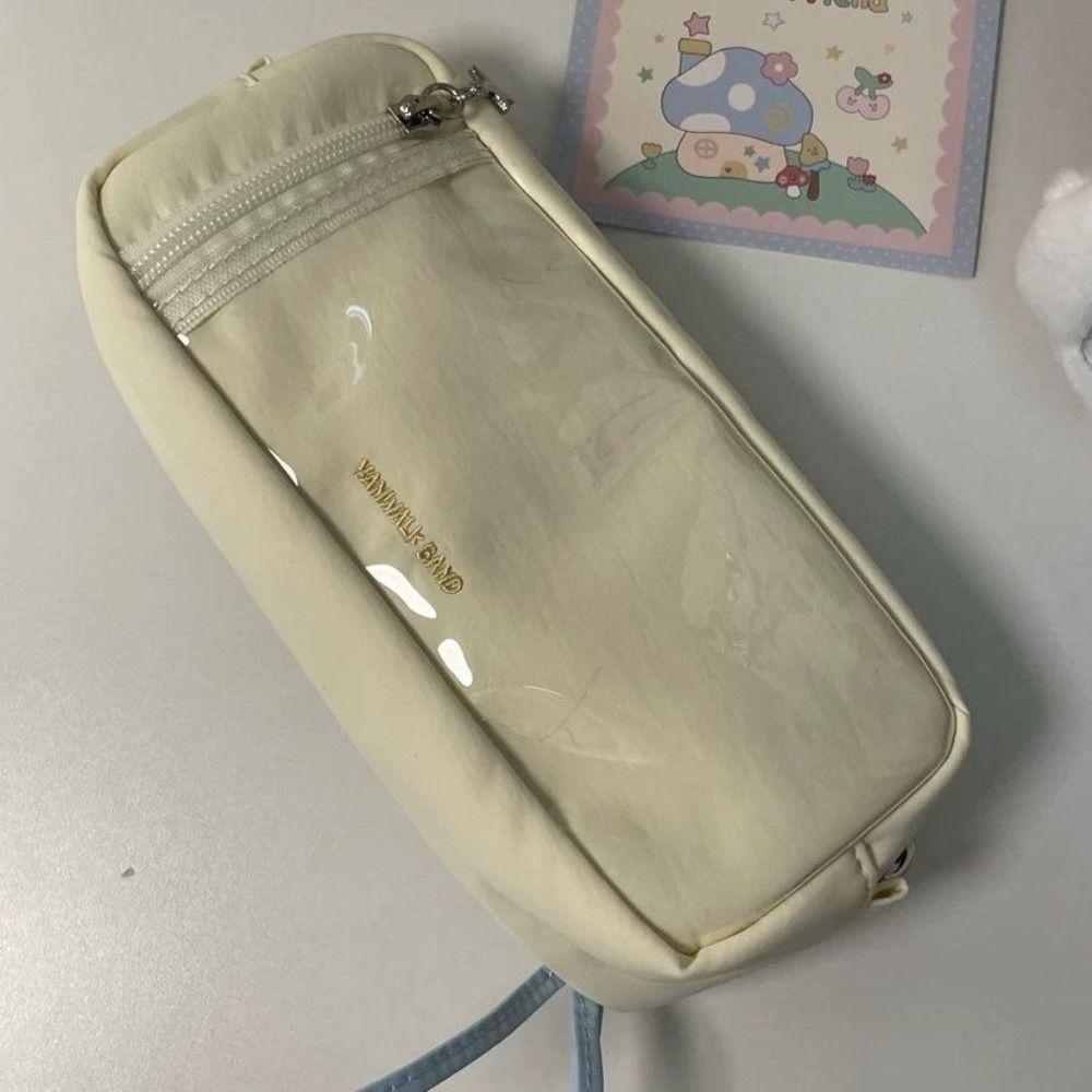 Large Capacity Pen Bag Zipper Stationery Organizer INS Pencil Case  Students