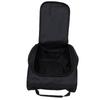 Shoe Bag Men Women Nylon Zippered Shoe Carrier Bag with Side Pockets Top Carry Handle for Socks Tees Balls Black
