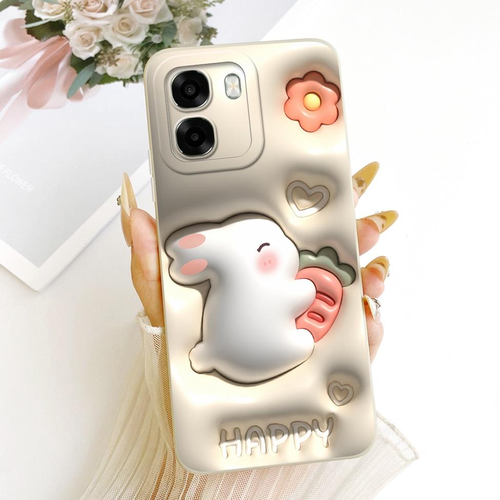 For Oppo A6 4G CPH2817 Casing For Oppo A6 5G Cover Luxury Fashion Cute Funny Painted Silicone Case For Oppo A6 CPH2831 PLT120