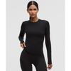 Lullulemon Swiftly Wool Long Sleeve Shirt Blk Blk