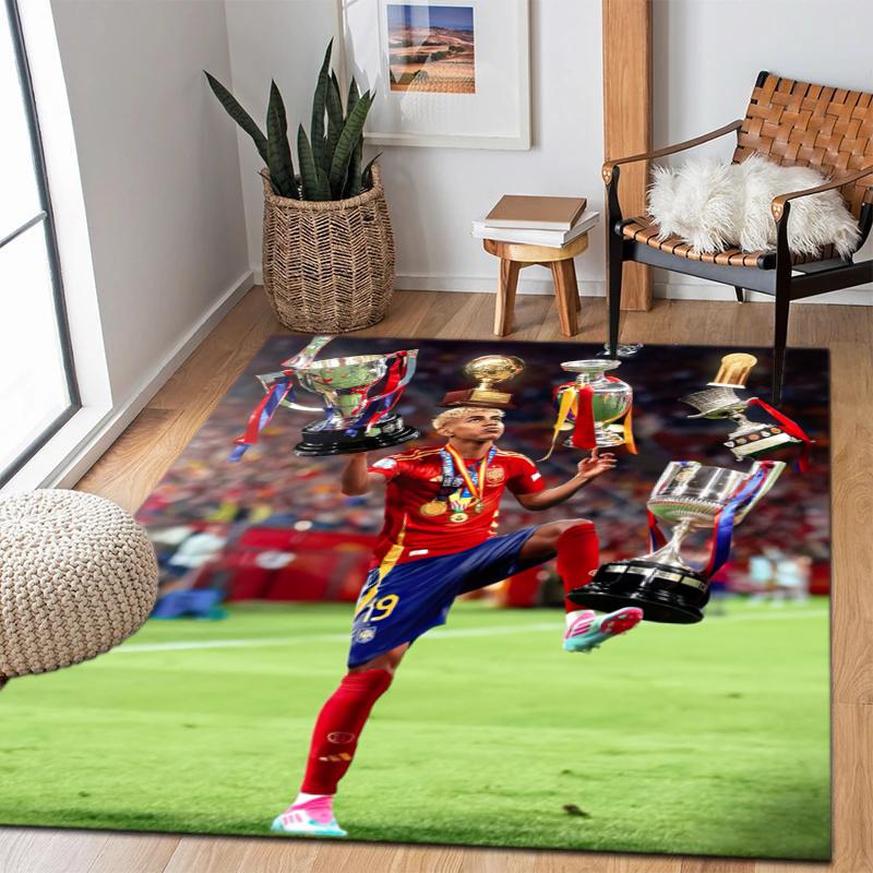 FC Barcelona's Lamine Yamal Young Player of the Year Carpet Is Suitable for Living Room and Bedroom Doormats Office Balcony Decorative Carpet 5