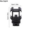 1Pc Triple Hot Shoe Mount Adapter Dual Screws Bracket Stand Holder for DSLR Camera for LED Video Microphone Monitor Flash Light