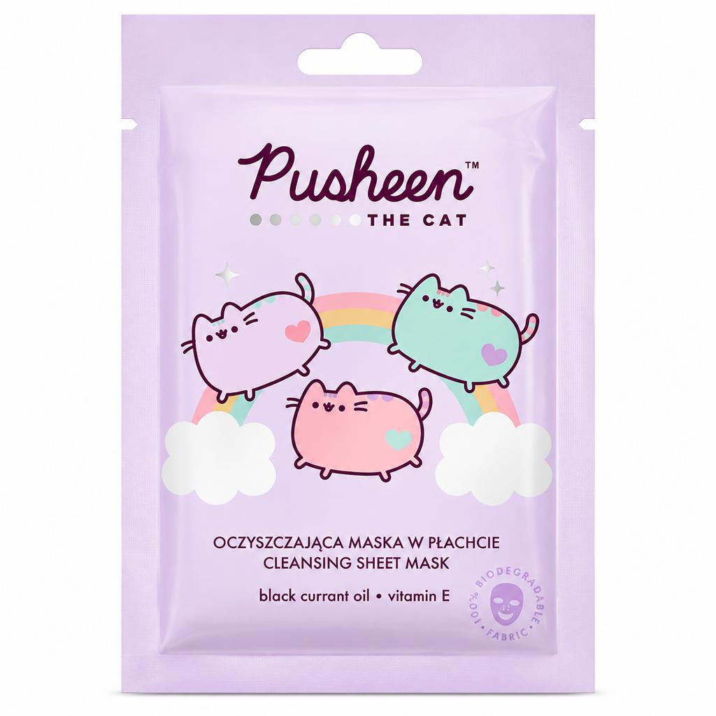 Pusheen Cleansing Sheet Mask with Blackcurrant Seed Oil 17g
