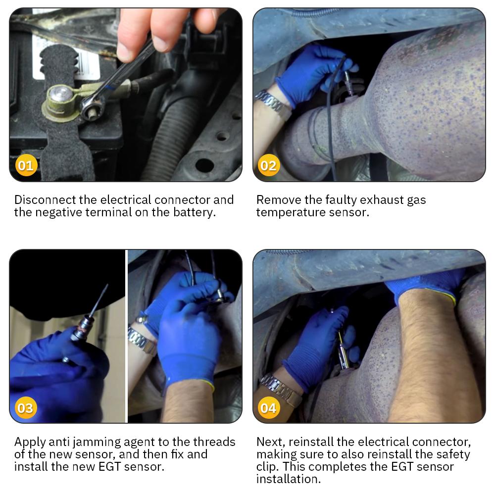 Gauges Replacement Exhaust Gas Temperature EGT Probe 1/8 NPT Link System Car Accessories VR-CGQ01