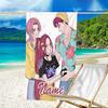 1pc KPop Demon Hunters32 Beach Towel with Custom Name, Beach/Swimming/Bath/Picnic/Camping Towel, Suitable for Seaside Beaches