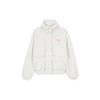 Short Sherpa Jacket Women's White (Unisex) Jackets HY1373