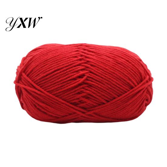 4Ply Crochet Yarn Knitting Wool Professional Ultra Soft Needlework DIY Milk Cotton Knitted for Home Woollen