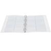 Transparent Binder Photo Organizer Badge Storage Book Perforated Ring Collection Folder 6 Pages(Shell 6 Hole Inner Page )