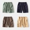 Boys' Cropped Pants Summer Children's Clothing Pants Children's Solid Color Pocket Pants Fashionable Contrasting Stripes Shorts