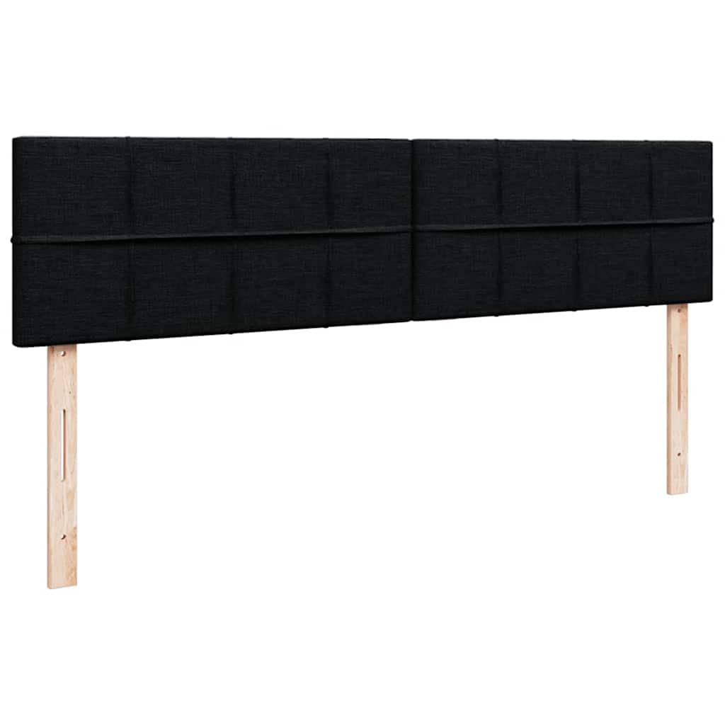 Enjoy Restful Nights with This Ottoman Bed with Mattresses and LED Lighting Black 180*200 Cm Velvet