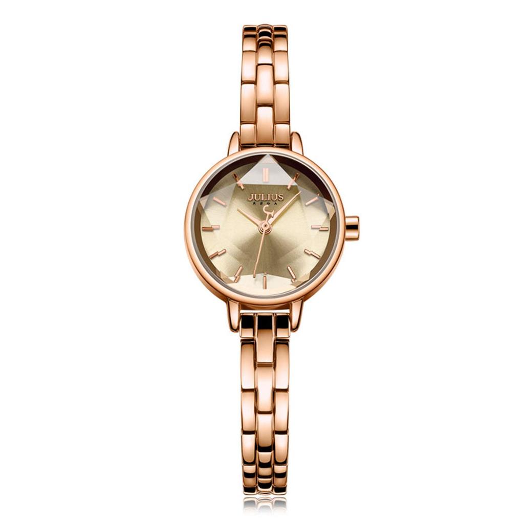 RORIOS Fashion Water 3D Stainless Steel Made In Quartz Rose Perfect for Commuting and School Women's Watch, Resistant, Bracelet-Style, Dial, Band,