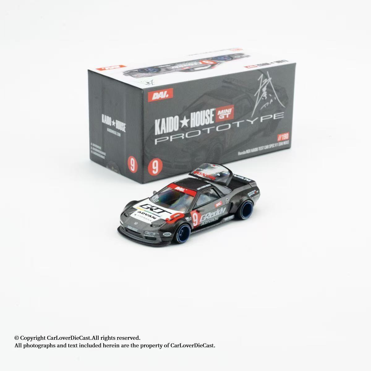 

Kaido House + MINIGT 1:64 Honda NSX Kaido Test Car Spec V1 China Edition Alloy Die Casting Car Model Collection