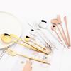 24pcs Stainless Steel Cutlery Set Knife Coffee Spoon Fork Dinnerware Set Mirror Durable Flatware Western Party Kitchen Tableware