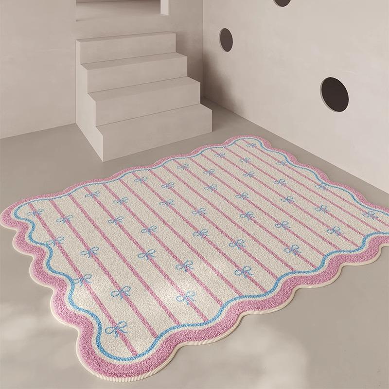 Living Room Carpet Cream Style Girl Room Decoration Children's Bedroom Carpet Cloakroom Tatami Floor Mat Home Decoration