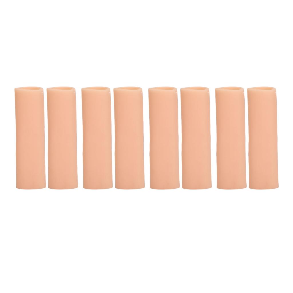 4 Pairs Toe Sleeves Reusable Breathable Cushioned Shock Relief Soft Elastic Toe Pad Protectors for Blisters Fingers