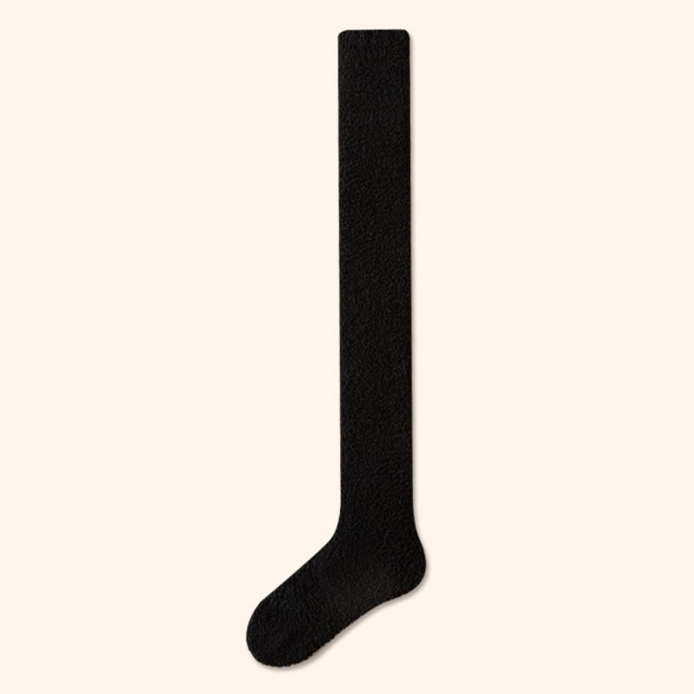 Coral Fleece Long Tight Socks Soft Foot Warmers Fashion Boot Socks  Fall Winter