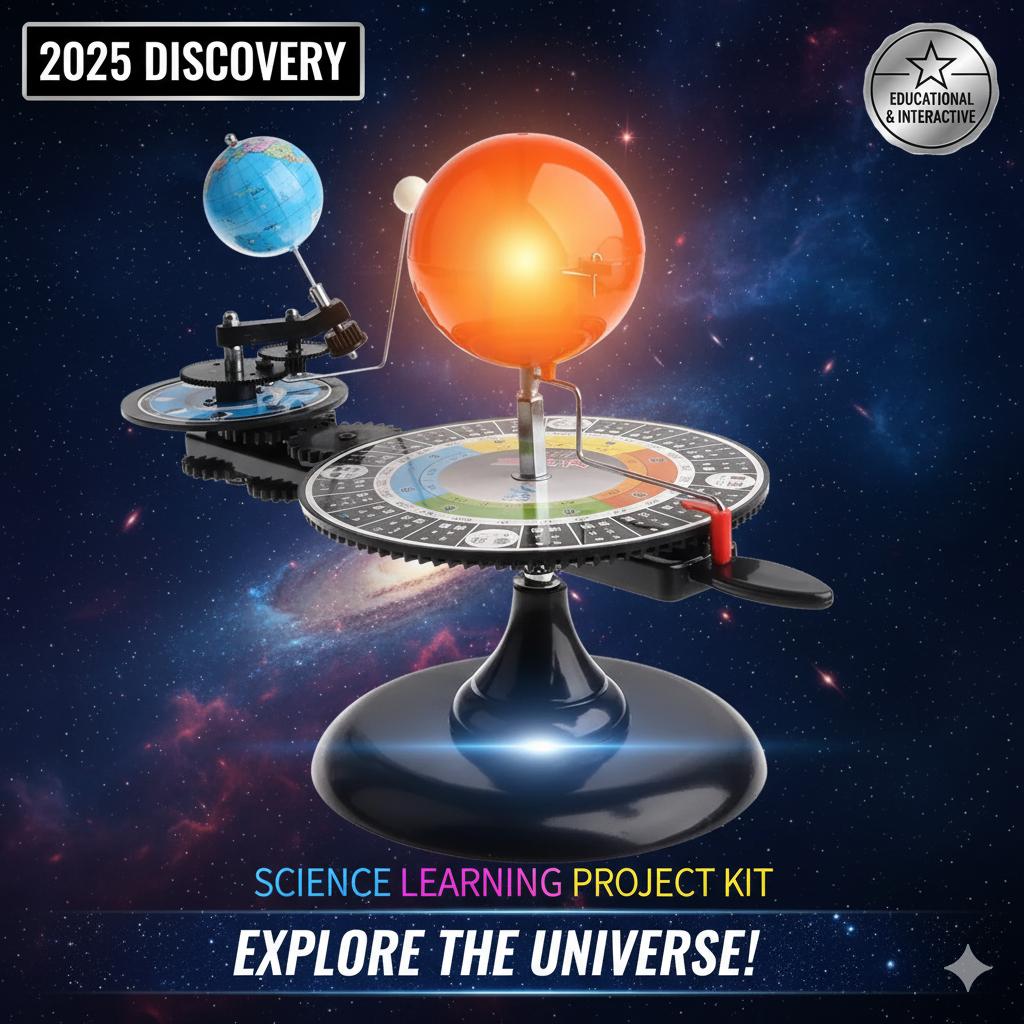Sun Earth Moon Solar System Orbital Model Educational Planetarium Project Sun Earth Moon Orbital Kit 1set Manual