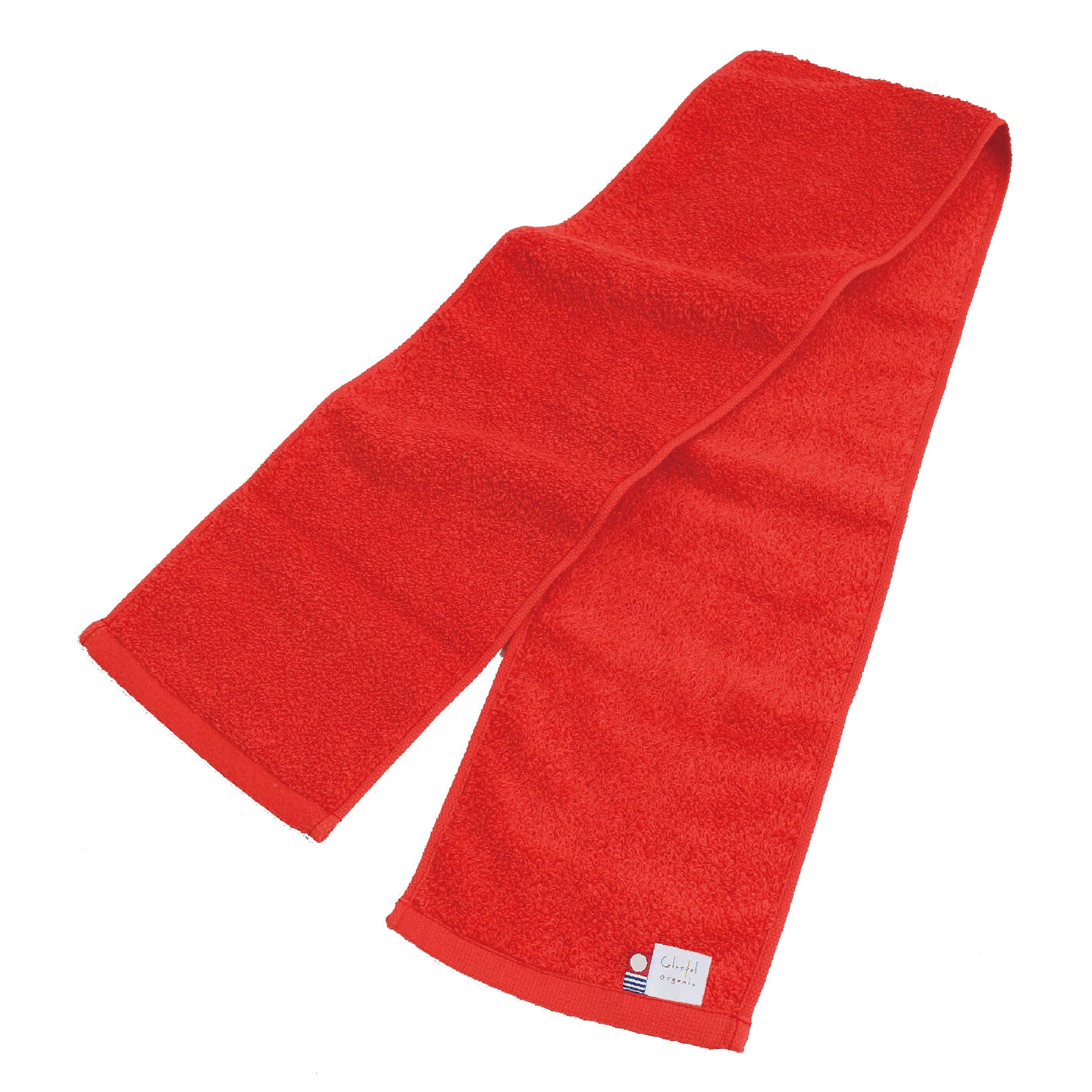 

Imabari Certified Organic Scarf Sports Ideal for Outdoor Mountain and 15cm x 110cm Towel, Towel, Activities, Climbing, Swimwear, (Red)