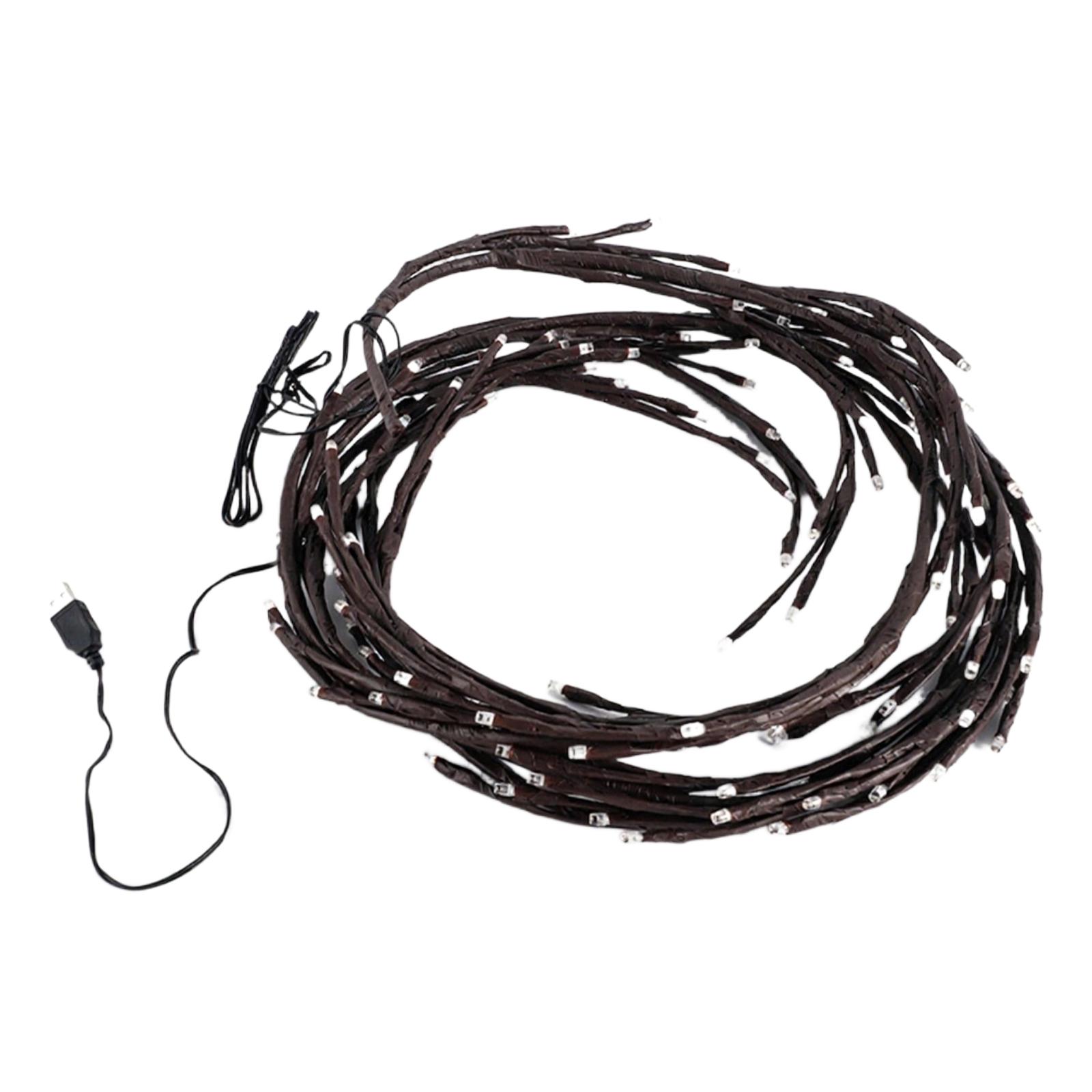 

96 LED Willow Vine Lights 8 Modes Willow Vine Tree Branch Lights Enchanted Wall Decoration Vine Lights for Christmas Decoration