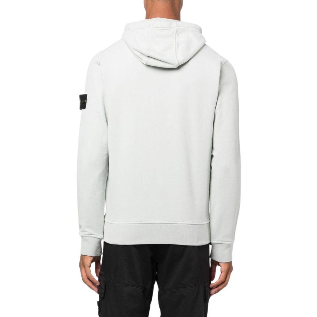 Stone Island Hooded Sweatshirt Pearl Grey Men Tops 771564120-V0061