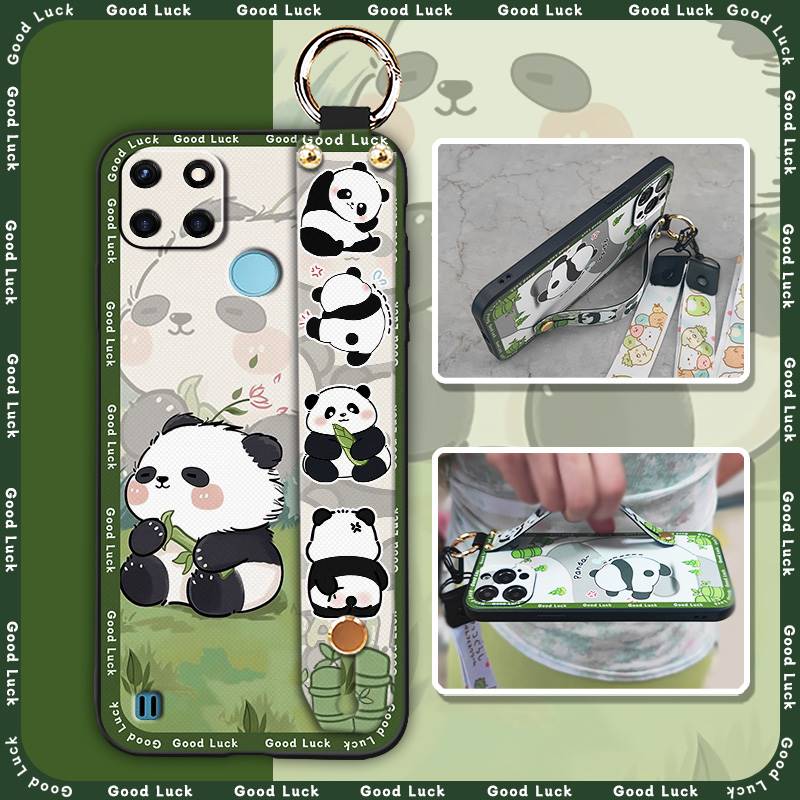 Soft Case Waterproof Phone Case For OPPO Realme C21Y/C25Y Shockproof Silicone Back Cover Cute Protective Kickstand Ring