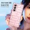 For Samsung Galaxy Z Fold6 5G Case Electroplating PC Phone Cover with Tempered Glass Film