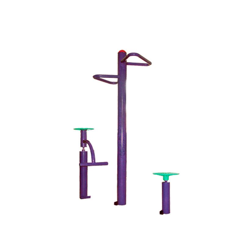 Dual-Station Outdoor Waist Twister for Middle-aged and Elderly Fitness
