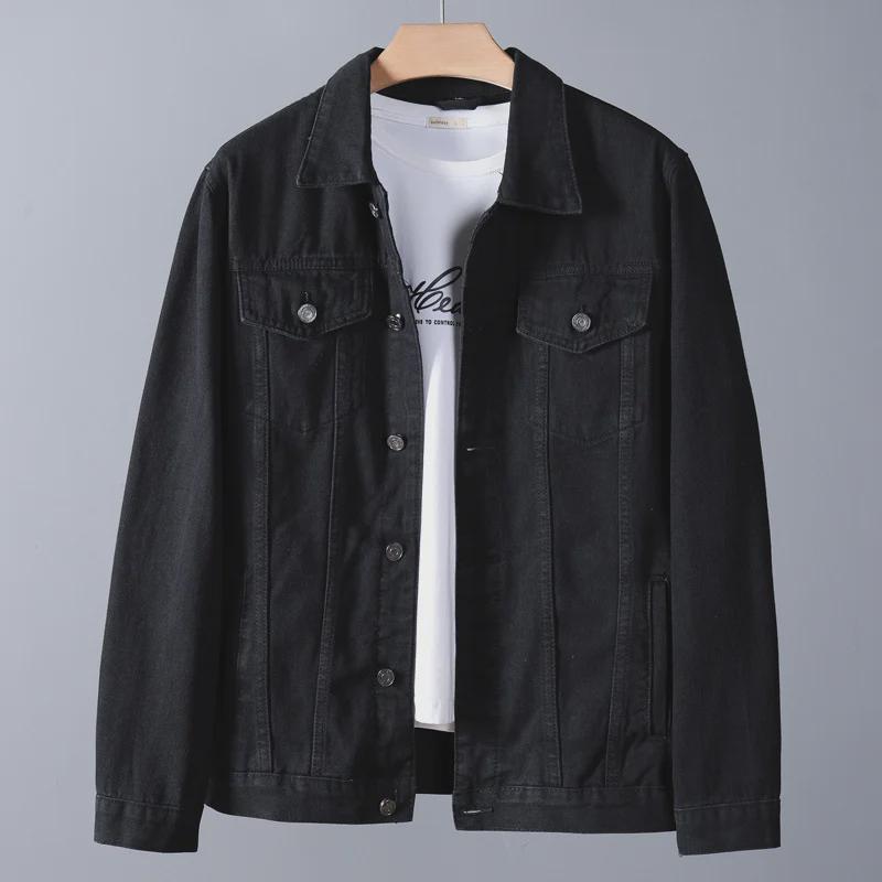 Men's Fashion Loose Fit Denim Jacket - 2023 Spring/Autumn Collection, Large Size, High Quality