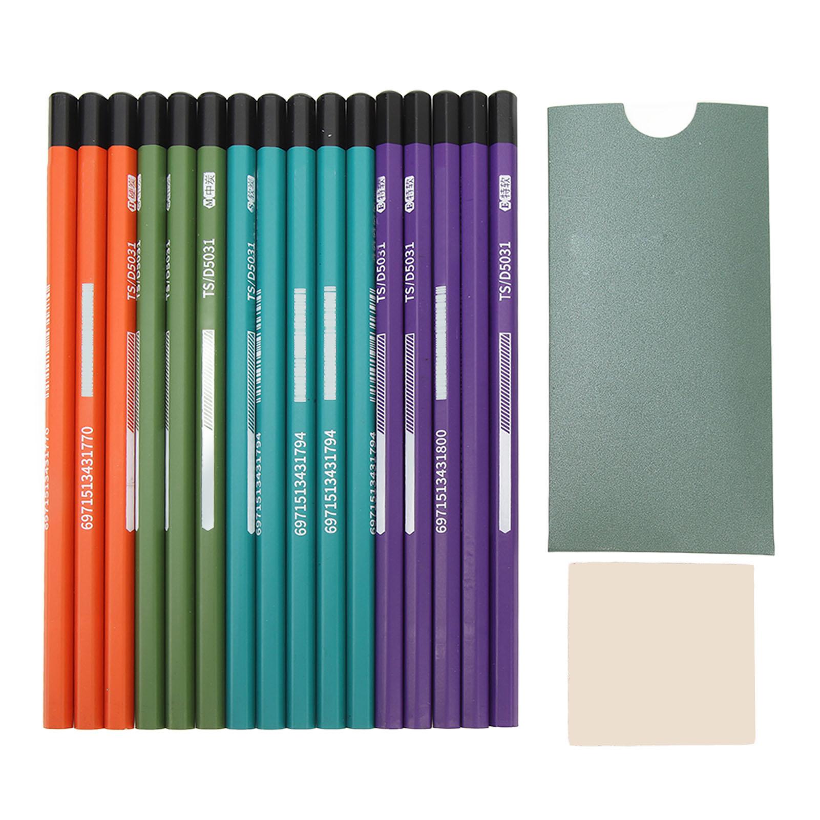 

16pcs Charcoal Pencils Drawing Set Soft Medium Hard Charcoal Drawing Pencils Set for Drawing