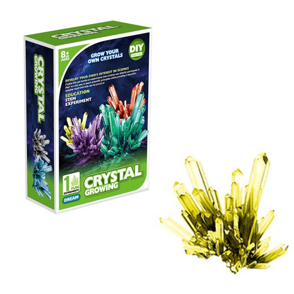 

Easy To Grow Crystal Growing Science Kit Colored Crystals Crystal Making Kit Teens жовтий