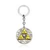 The Legend of Zeldas Pendant Keyring for Men Women Vintage Triforce Triangle Amulet Key Chain Cosplay Party Jewelry Gifts