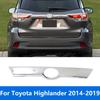Rear Trunk Lid Tailgate Boot Cover Trim For Toyota Highlander 2014 2015 2016 2017 2018  Chrome Accessories Car Styling