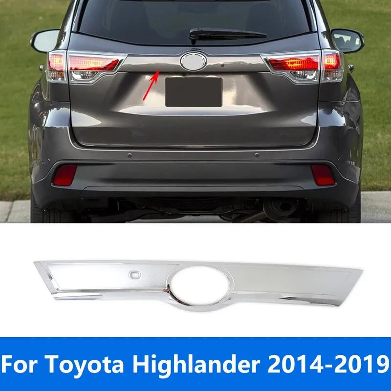 Rear Trunk Lid Tailgate Boot Cover Trim For Toyota Highlander 2014 2015 2016 2017 2018  Chrome Accessories Car Styling