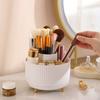 1Pcs 360° Rotating Makeup Brush Holder Storage Box, 5 Slot Makeup Brush Cup, Suitable for Bathroom Dressing Table,Office Desktop