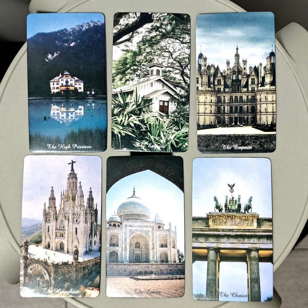 10.3*6cm Tarot of Architectural Objects 78 Pcs Tarot Cards Based on Rider Waite System